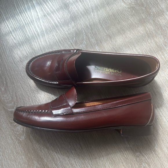 Sebago Other - Sebago Burgundy Leather Penny Loafers